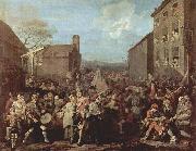 William Hogarth March of the Guards to Finchley France oil painting artist
